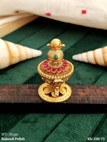 Antique Designer Kalash Desigen Sindoor Box