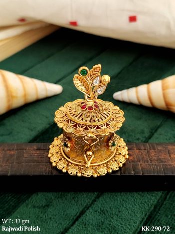 Antique Designer Full stone Fancy Sindoor Box For Gifting