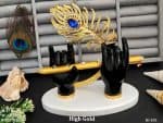 Mini Krishna Hand Idol with Peacock Feather Gift Item