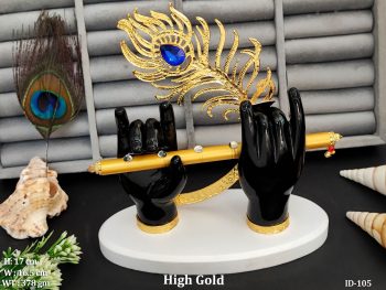 Mini Krishna Hand Idol with Peacock Feather Gift Item