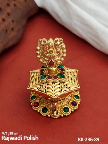 Unique Style Laxmi Temple Sindoor Box