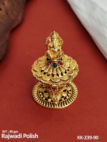 Ganesh Temple Antique Sindoor Box
