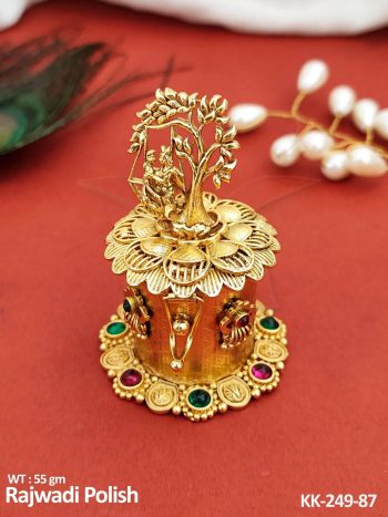 Temple Style Full Stone Sindoor Box