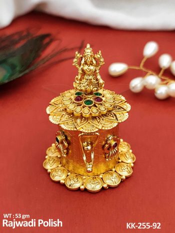 Laxmi Temple Fancy Style Sindoor Box For Gifting