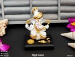 Vighnaharta Ganesha Standing Tall with His Loyal Mouse and Divine Aura