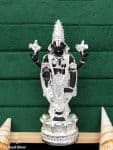 Elegant Lord Venkateshwara Idol in Black & Silver Finish Ideal for Pooja & Gifting