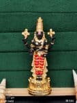 Golden-Lord-Venkateswara-Idol-with-Red-Attire-Symbol-of-Wealth-Power-&-Devotion-ID-161RU-MR