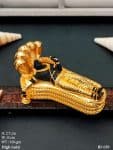Lord Vishnu Reclining on Sheshnag Idol Antique Gold & Black Finish Divine Statue for Spiritual Décor