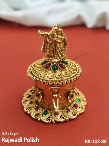 Radha Krishna Sindoor Box for Pooja and Home Mandir