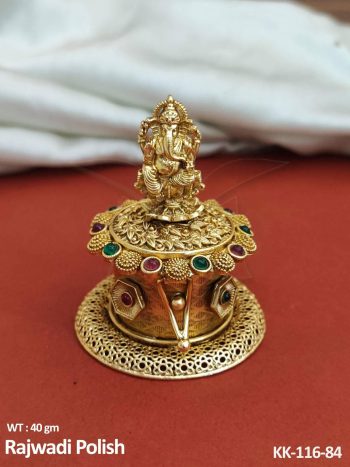 Ganpati Inspired Sindoor Box Puja Essentials