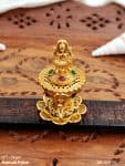Temple Design Sindoor Box with Goddess Idol