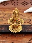 Temple Sindoor Box with Radha Krishna Idol-KK-324RG-84-DS