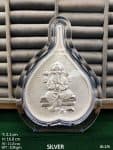 999 Silver Ganpati on Kalpavriksha Leaf