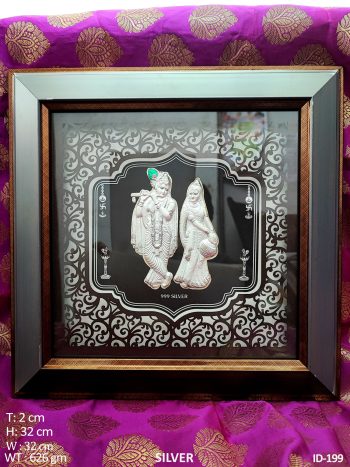 999 Silver Eternal Love of Radha Krishna