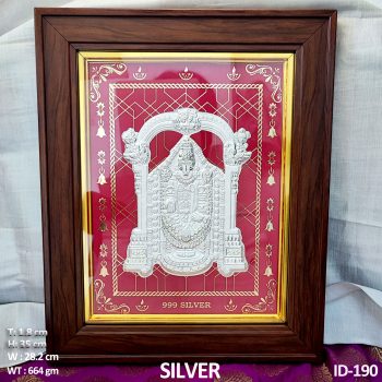 Red Radiance Lord Balaji in 999 Silver