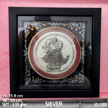 Shree Radha Krishna Pure 999 Silver Art