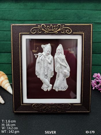 Radha Krishna 999 Silver Frame